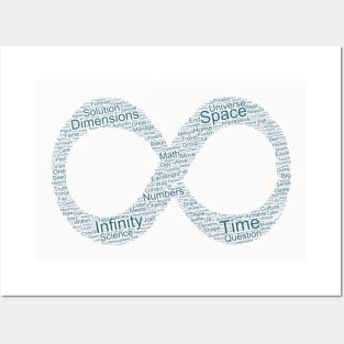 Infinity Symbol Silhouette Shape Text Word Cloud Posters and Art